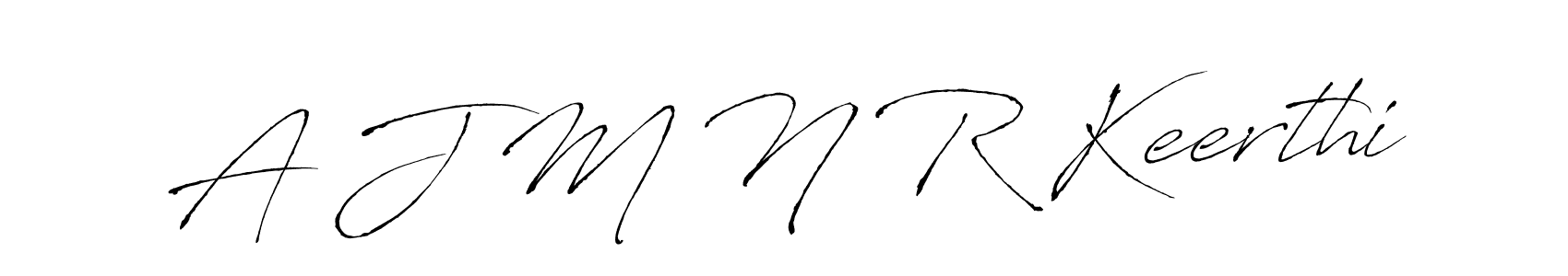 You should practise on your own different ways (Antro_Vectra) to write your name (A J M N R Keerthi) in signature. don't let someone else do it for you. A J M N R Keerthi signature style 6 images and pictures png