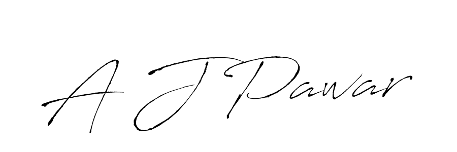 How to make A J Pawar name signature. Use Antro_Vectra style for creating short signs online. This is the latest handwritten sign. A J Pawar signature style 6 images and pictures png