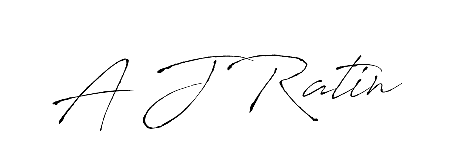 How to make A J Ratin name signature. Use Antro_Vectra style for creating short signs online. This is the latest handwritten sign. A J Ratin signature style 6 images and pictures png