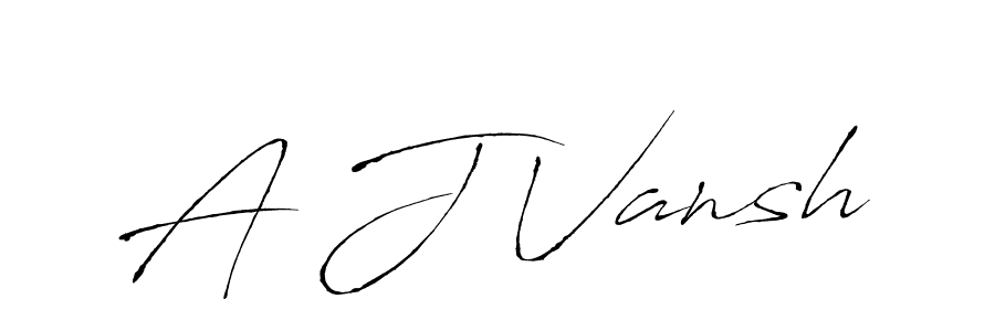 How to Draw A J Vansh signature style? Antro_Vectra is a latest design signature styles for name A J Vansh. A J Vansh signature style 6 images and pictures png