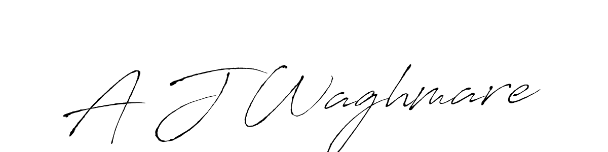 Make a beautiful signature design for name A J Waghmare. Use this online signature maker to create a handwritten signature for free. A J Waghmare signature style 6 images and pictures png