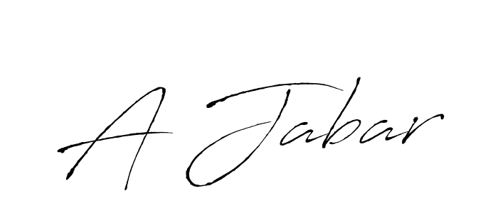 How to Draw A Jabar signature style? Antro_Vectra is a latest design signature styles for name A Jabar. A Jabar signature style 6 images and pictures png