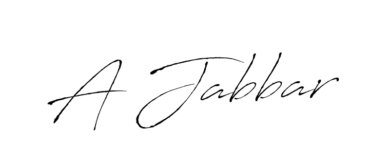 Use a signature maker to create a handwritten signature online. With this signature software, you can design (Antro_Vectra) your own signature for name A Jabbar. A Jabbar signature style 6 images and pictures png