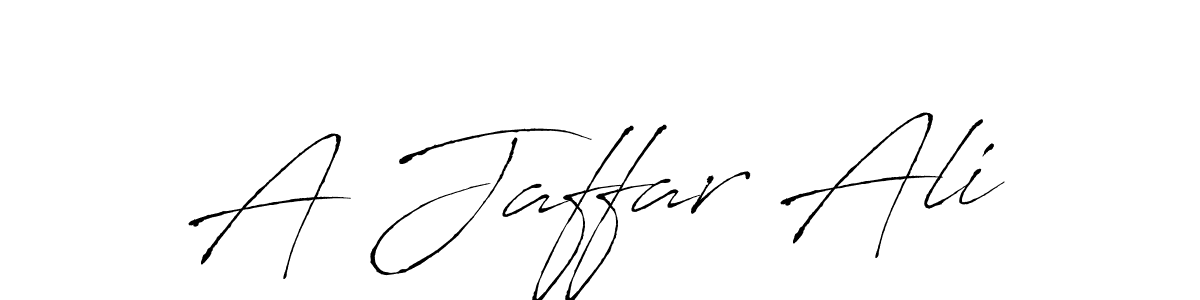 The best way (Antro_Vectra) to make a short signature is to pick only two or three words in your name. The name A Jaffar Ali include a total of six letters. For converting this name. A Jaffar Ali signature style 6 images and pictures png