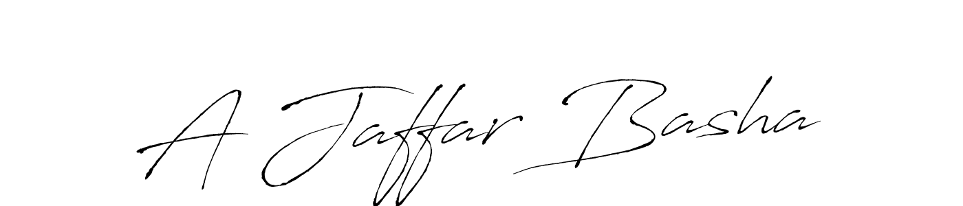 The best way (Antro_Vectra) to make a short signature is to pick only two or three words in your name. The name A Jaffar Basha include a total of six letters. For converting this name. A Jaffar Basha signature style 6 images and pictures png