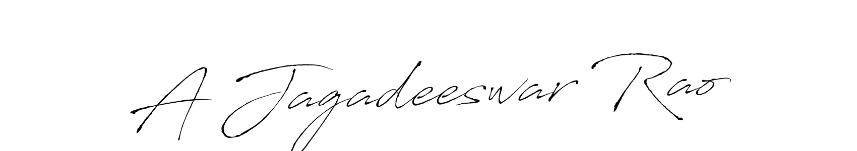 Also You can easily find your signature by using the search form. We will create A Jagadeeswar Rao name handwritten signature images for you free of cost using Antro_Vectra sign style. A Jagadeeswar Rao signature style 6 images and pictures png