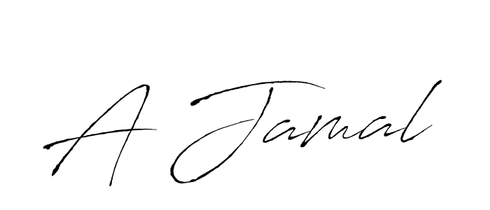 How to make A Jamal signature? Antro_Vectra is a professional autograph style. Create handwritten signature for A Jamal name. A Jamal signature style 6 images and pictures png