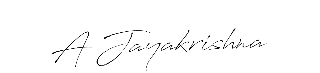 Create a beautiful signature design for name A Jayakrishna. With this signature (Antro_Vectra) fonts, you can make a handwritten signature for free. A Jayakrishna signature style 6 images and pictures png