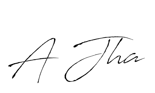 Create a beautiful signature design for name A Jha. With this signature (Antro_Vectra) fonts, you can make a handwritten signature for free. A Jha signature style 6 images and pictures png