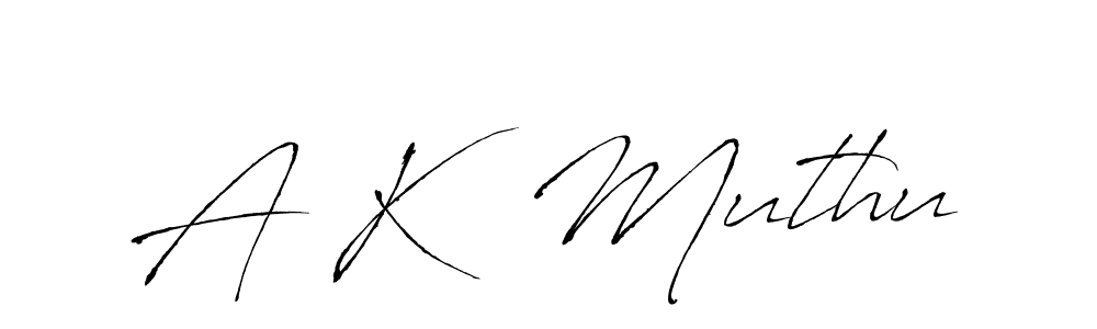 Similarly Antro_Vectra is the best handwritten signature design. Signature creator online .You can use it as an online autograph creator for name A K  Muthu. A K  Muthu signature style 6 images and pictures png