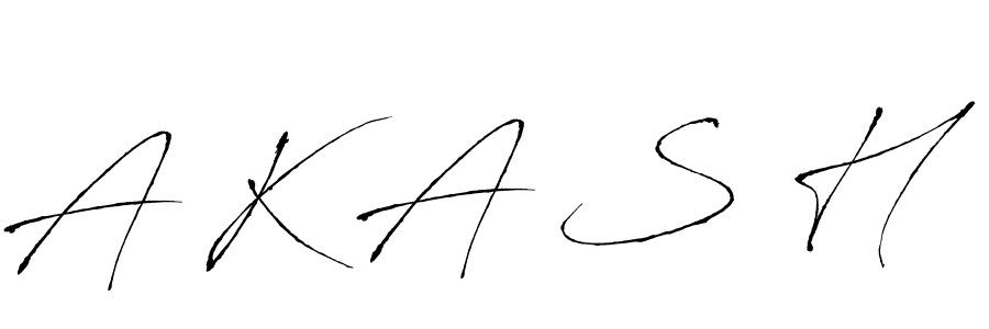 How to make A K A S H name signature. Use Antro_Vectra style for creating short signs online. This is the latest handwritten sign. A K A S H signature style 6 images and pictures png