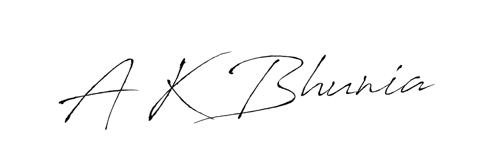 This is the best signature style for the A K Bhunia name. Also you like these signature font (Antro_Vectra). Mix name signature. A K Bhunia signature style 6 images and pictures png