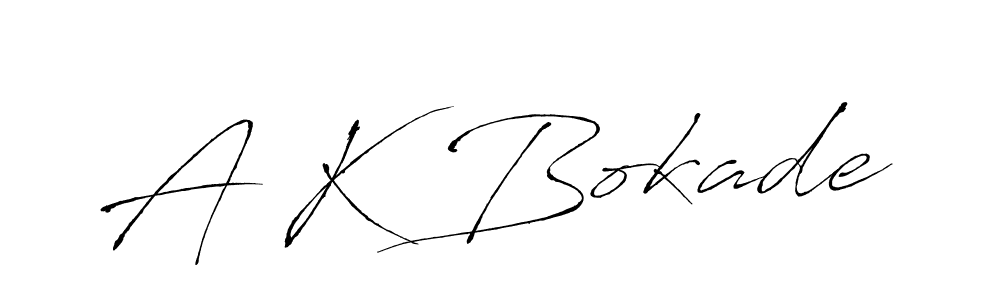 Use a signature maker to create a handwritten signature online. With this signature software, you can design (Antro_Vectra) your own signature for name A K Bokade. A K Bokade signature style 6 images and pictures png