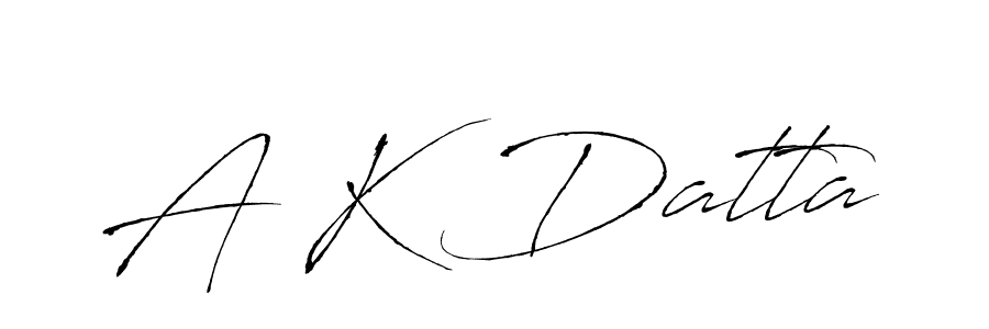 How to make A K Datta signature? Antro_Vectra is a professional autograph style. Create handwritten signature for A K Datta name. A K Datta signature style 6 images and pictures png