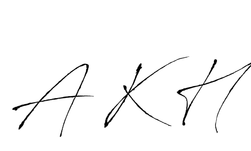 This is the best signature style for the A K H name. Also you like these signature font (Antro_Vectra). Mix name signature. A K H signature style 6 images and pictures png