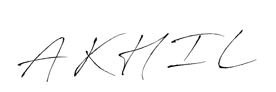 if you are searching for the best signature style for your name A K H I L. so please give up your signature search. here we have designed multiple signature styles  using Antro_Vectra. A K H I L signature style 6 images and pictures png