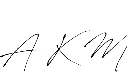 Best and Professional Signature Style for A K M. Antro_Vectra Best Signature Style Collection. A K M signature style 6 images and pictures png