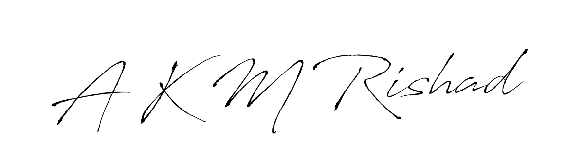 A K M Rishad stylish signature style. Best Handwritten Sign (Antro_Vectra) for my name. Handwritten Signature Collection Ideas for my name A K M Rishad. A K M Rishad signature style 6 images and pictures png