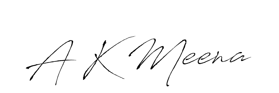 You should practise on your own different ways (Antro_Vectra) to write your name (A K Meena) in signature. don't let someone else do it for you. A K Meena signature style 6 images and pictures png