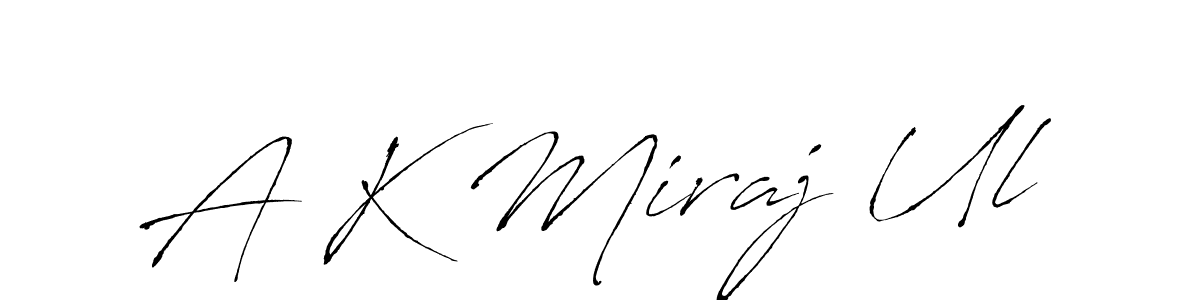 Also You can easily find your signature by using the search form. We will create A K Miraj Ul name handwritten signature images for you free of cost using Antro_Vectra sign style. A K Miraj Ul signature style 6 images and pictures png
