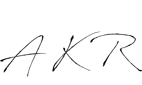 Create a beautiful signature design for name A K R. With this signature (Antro_Vectra) fonts, you can make a handwritten signature for free. A K R signature style 6 images and pictures png