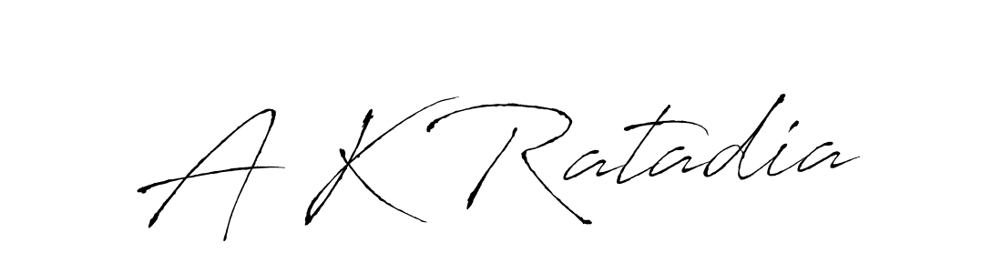 Also You can easily find your signature by using the search form. We will create A K Ratadia name handwritten signature images for you free of cost using Antro_Vectra sign style. A K Ratadia signature style 6 images and pictures png