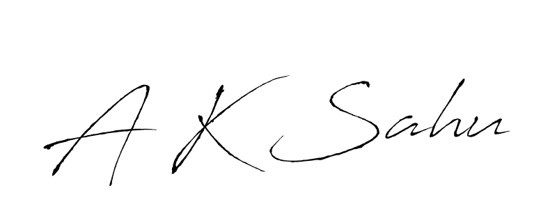 Design your own signature with our free online signature maker. With this signature software, you can create a handwritten (Antro_Vectra) signature for name A K Sahu. A K Sahu signature style 6 images and pictures png