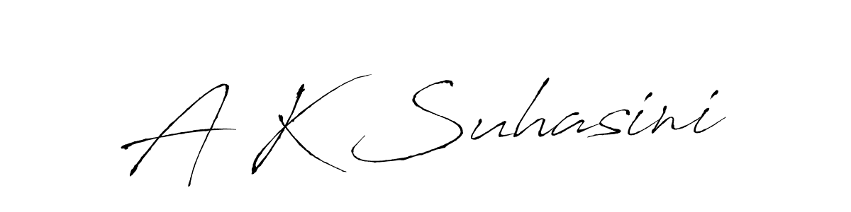 Make a beautiful signature design for name A K Suhasini. Use this online signature maker to create a handwritten signature for free. A K Suhasini signature style 6 images and pictures png