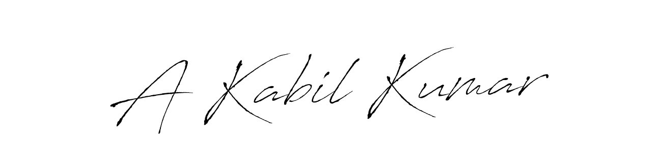 Also You can easily find your signature by using the search form. We will create A Kabil Kumar name handwritten signature images for you free of cost using Antro_Vectra sign style. A Kabil Kumar signature style 6 images and pictures png