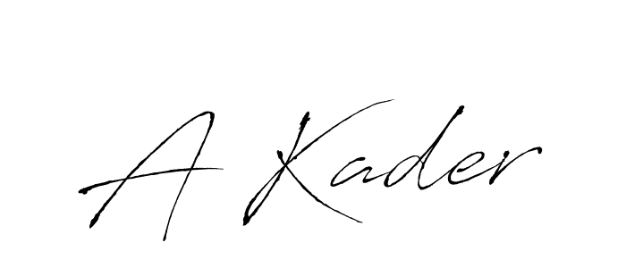You should practise on your own different ways (Antro_Vectra) to write your name (A Kader) in signature. don't let someone else do it for you. A Kader signature style 6 images and pictures png