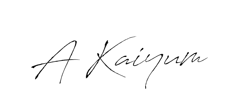 Also we have A Kaiyum name is the best signature style. Create professional handwritten signature collection using Antro_Vectra autograph style. A Kaiyum signature style 6 images and pictures png