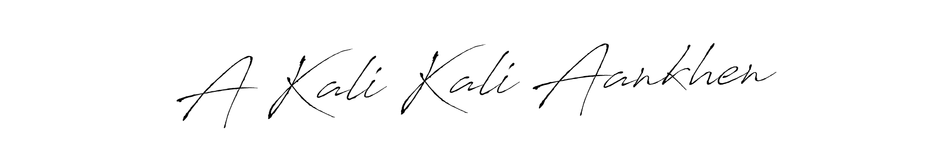 You should practise on your own different ways (Antro_Vectra) to write your name (A Kali Kali Aankhen) in signature. don't let someone else do it for you. A Kali Kali Aankhen signature style 6 images and pictures png