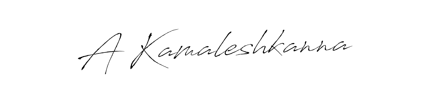 How to make A Kamaleshkanna name signature. Use Antro_Vectra style for creating short signs online. This is the latest handwritten sign. A Kamaleshkanna signature style 6 images and pictures png