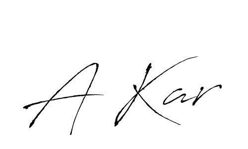 Design your own signature with our free online signature maker. With this signature software, you can create a handwritten (Antro_Vectra) signature for name A Kar. A Kar signature style 6 images and pictures png