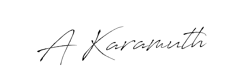 How to Draw A Karamuth signature style? Antro_Vectra is a latest design signature styles for name A Karamuth. A Karamuth signature style 6 images and pictures png