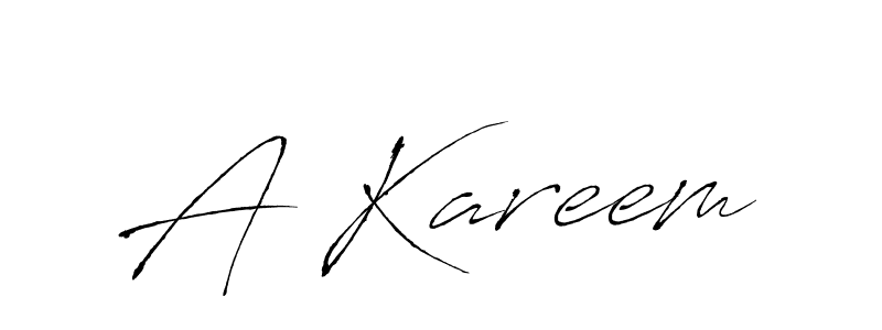 You should practise on your own different ways (Antro_Vectra) to write your name (A Kareem) in signature. don't let someone else do it for you. A Kareem signature style 6 images and pictures png
