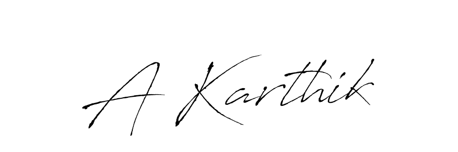 Use a signature maker to create a handwritten signature online. With this signature software, you can design (Antro_Vectra) your own signature for name A Karthik. A Karthik signature style 6 images and pictures png