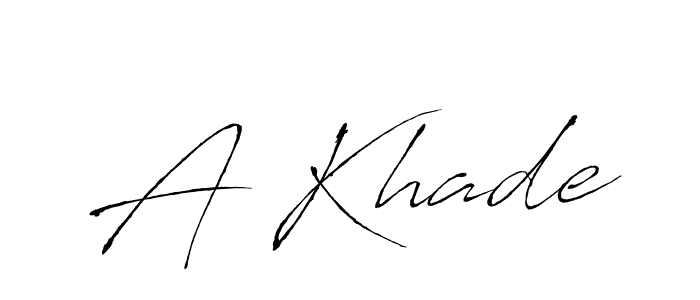 The best way (Antro_Vectra) to make a short signature is to pick only two or three words in your name. The name A Khade include a total of six letters. For converting this name. A Khade signature style 6 images and pictures png