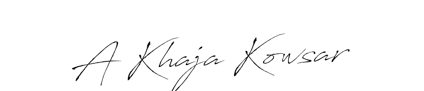 The best way (Antro_Vectra) to make a short signature is to pick only two or three words in your name. The name A Khaja Kowsar include a total of six letters. For converting this name. A Khaja Kowsar signature style 6 images and pictures png