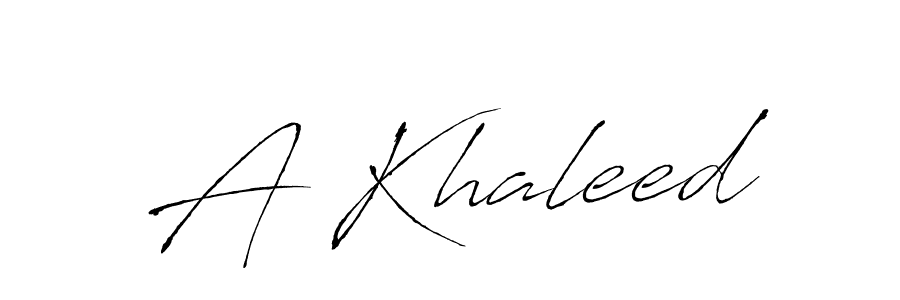 A Khaleed stylish signature style. Best Handwritten Sign (Antro_Vectra) for my name. Handwritten Signature Collection Ideas for my name A Khaleed. A Khaleed signature style 6 images and pictures png