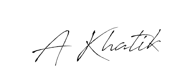 Also You can easily find your signature by using the search form. We will create A Khatik name handwritten signature images for you free of cost using Antro_Vectra sign style. A Khatik signature style 6 images and pictures png