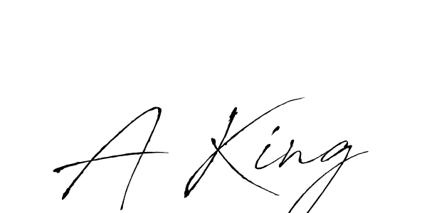 A King stylish signature style. Best Handwritten Sign (Antro_Vectra) for my name. Handwritten Signature Collection Ideas for my name A King. A King signature style 6 images and pictures png