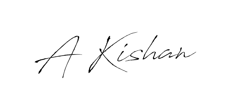 Make a beautiful signature design for name A Kishan. With this signature (Antro_Vectra) style, you can create a handwritten signature for free. A Kishan signature style 6 images and pictures png