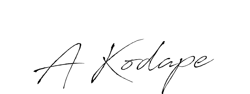 The best way (Antro_Vectra) to make a short signature is to pick only two or three words in your name. The name A Kodape include a total of six letters. For converting this name. A Kodape signature style 6 images and pictures png