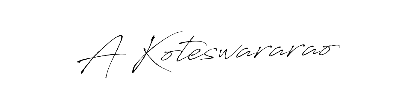 Use a signature maker to create a handwritten signature online. With this signature software, you can design (Antro_Vectra) your own signature for name A Koteswararao. A Koteswararao signature style 6 images and pictures png