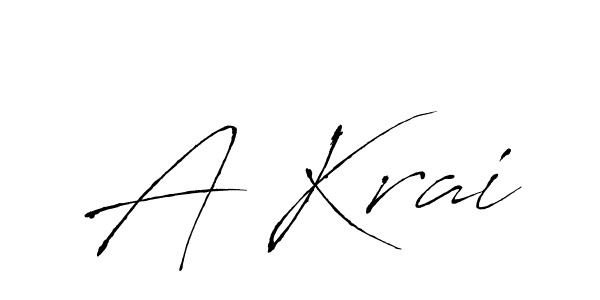 Antro_Vectra is a professional signature style that is perfect for those who want to add a touch of class to their signature. It is also a great choice for those who want to make their signature more unique. Get A Krai name to fancy signature for free. A Krai signature style 6 images and pictures png