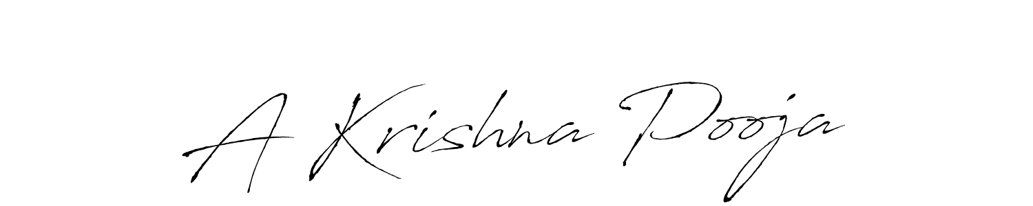 You should practise on your own different ways (Antro_Vectra) to write your name (A Krishna Pooja) in signature. don't let someone else do it for you. A Krishna Pooja signature style 6 images and pictures png