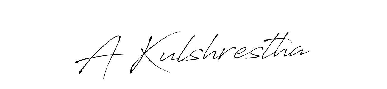 The best way (Antro_Vectra) to make a short signature is to pick only two or three words in your name. The name A Kulshrestha include a total of six letters. For converting this name. A Kulshrestha signature style 6 images and pictures png