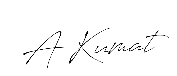 How to make A Kumat signature? Antro_Vectra is a professional autograph style. Create handwritten signature for A Kumat name. A Kumat signature style 6 images and pictures png