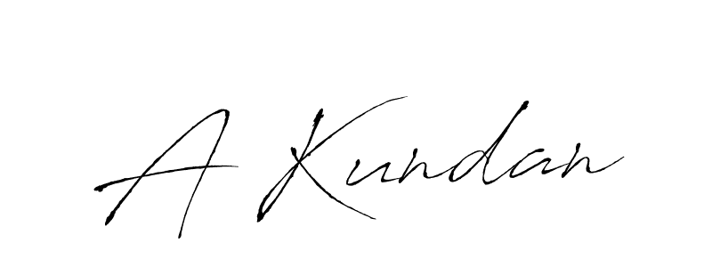 Make a beautiful signature design for name A Kundan. With this signature (Antro_Vectra) style, you can create a handwritten signature for free. A Kundan signature style 6 images and pictures png
